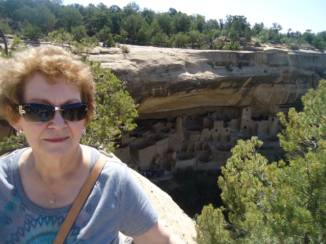 There's mom at Mesa Verde.